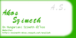 akos szimeth business card